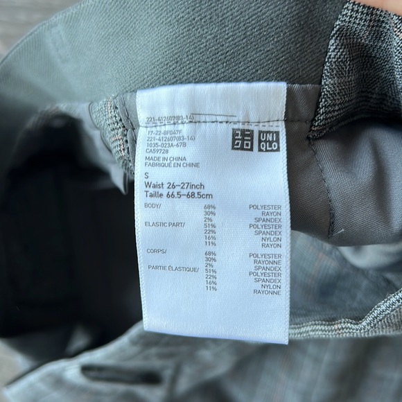 Uniqlo easy ankle grey suit pants - Picture 2 of 2